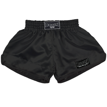 RSB Retro Muay Thai Shorts BLACK - BOON Sport